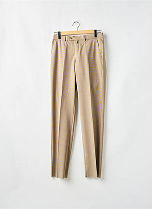 Pantalon droit tissage chiné taille normale beige SAINT HILAIRE homme