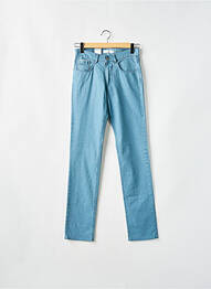 Pantalon slim tissage chiné taille normale bleu SAINT HILAIRE homme