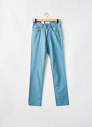 Pantalon slim tissage chiné taille normale bleu SAINT HILAIRE homme