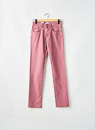 Pantalon slim tissage chiné taille normale rose SAINT HILAIRE homme