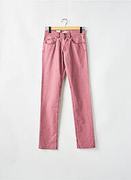 Pantalon slim tissage chiné taille normale rose SAINT HILAIRE homme