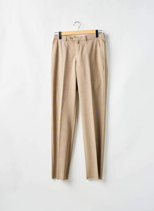Pantalon droit tissage chiné taille normale beige SAINT HILAIRE homme