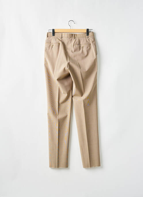 Pantalon droit tissage chiné taille normale beige SAINT HILAIRE homme
