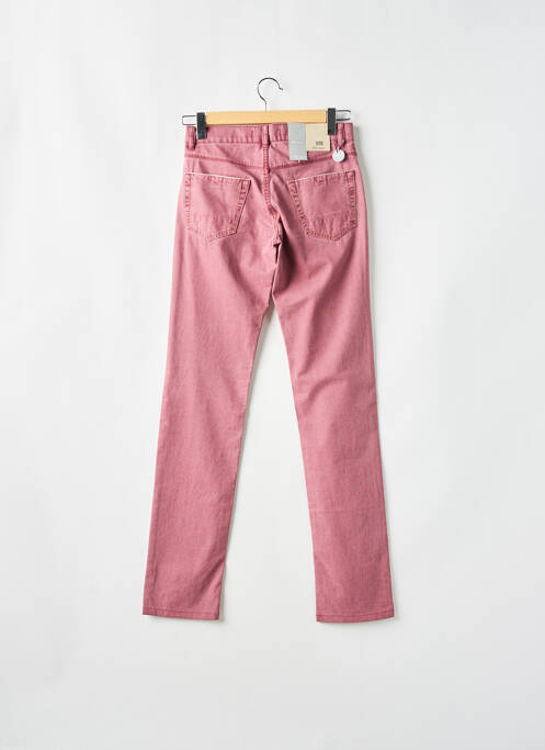Pantalon slim tissage chiné taille normale rose SAINT HILAIRE homme