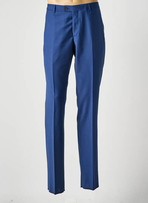 Pantalon droit bleu SAINT HILAIRE pour homme