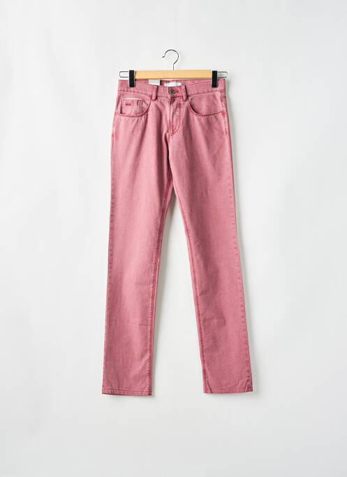 Pantalon slim rose SAINT HILAIRE pour homme