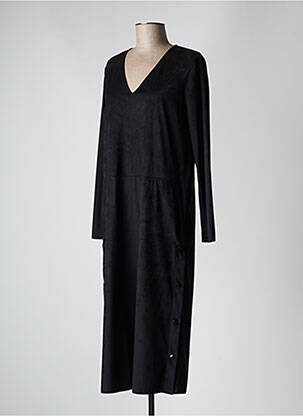 Robe mi-longue manches longues manches longues noir MAX MARA femme