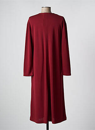 Robe mi-longue coupe fluide manches longues rouge MAX MARA femme