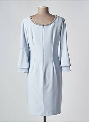 Robe courte manches 3/4 manches 3/4 bleu FRANK LYMAN femme