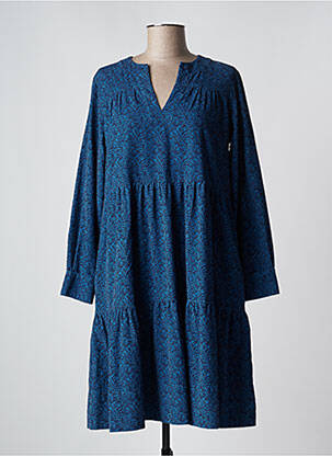 Robe courte manches longues manches longues bleu ROSSO 35 femme