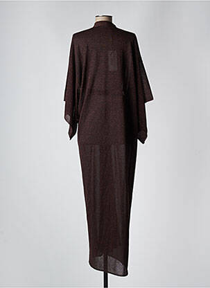 Gilet manches longues coupe cintrée marron LIVIANA CONTI femme