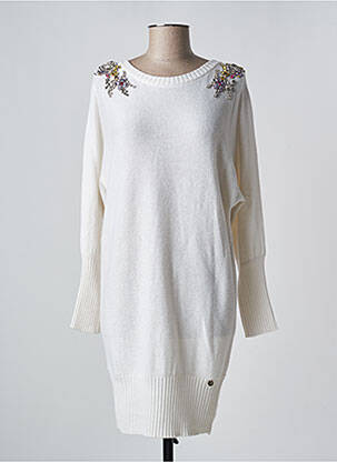 Robe courte manches longues manches longues blanc BLUGIRL BLUMARINE femme