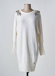 Robe courte manches longues manches longues blanc BLUGIRL BLUMARINE femme