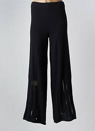 Pantalon droit taille élastique noir LIVIANA CONTI femme
