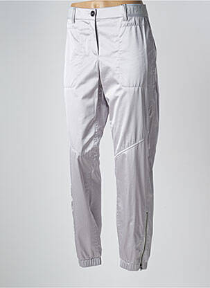 Pantalon droit taille élastique argent MARC CAIN femme