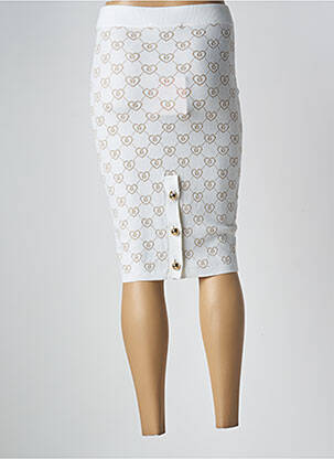 Jupe mi-longue taille élastique blanc BLUGIRL BLUMARINE femme