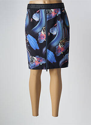 Jupe courte taille élastique bleu MARC CAIN femme
