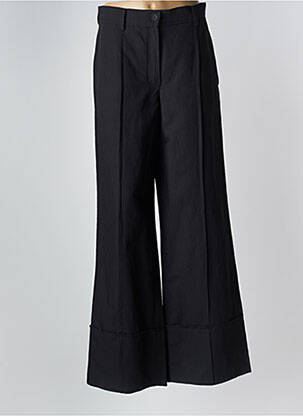 Pantalon flare fermeture zippée sous rabat boutonné noir ANNETTE GÖRTZ femme