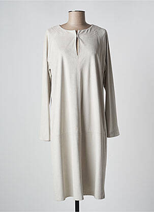 Robe mi-longue beige MAX MARA pour femme