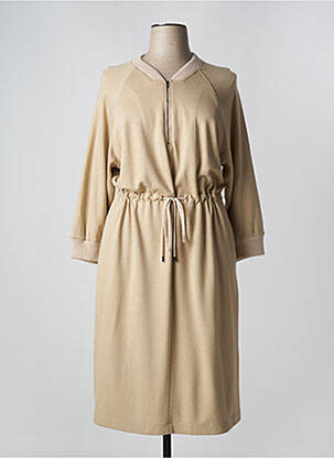 Robe mi-longue beige PESERICO pour femme