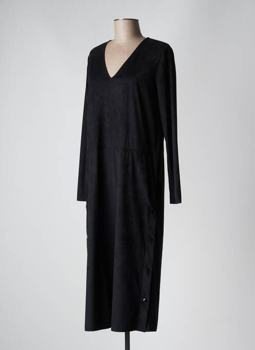 Robe mi-longue manches longues manches longues noir MAX MARA femme