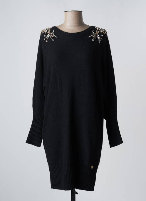 Robe courte manches longues manches longues noir BLUGIRL BLUMARINE femme