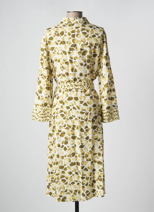 Robe mi-longue jaune DISMERO femme