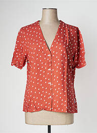 Chemisier manches courtes manches courtes marron LEE COOPER femme