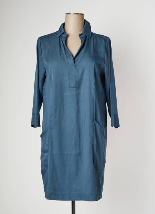 Robe mi-longue bleu PAKO LITTO pour femme