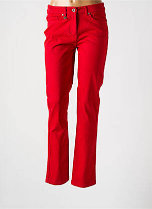 Jeans coupe slim stretch taille normale rouge SAINT JAMES femme