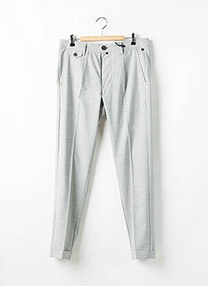 Pantalon droit tissage chiné taille haute gris FREEMAN T.PORTER homme