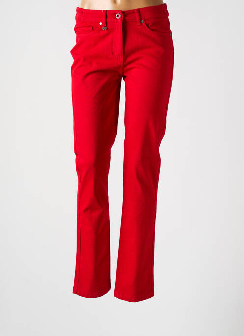 Jeans coupe slim stretch taille normale rouge SAINT JAMES femme