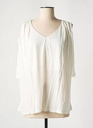 Top tissage jersey blanc BLANC BOHEME femme