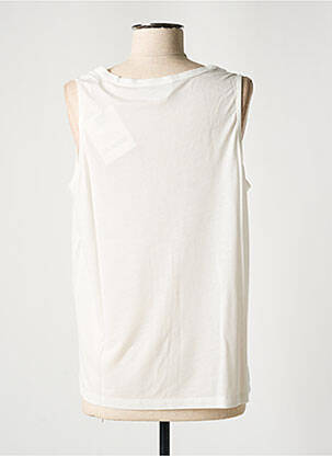 Débardeur coupe droite sans manche blanc BLANC BOHEME femme