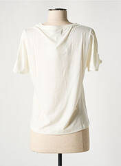 T-shirt beige BLANC BOHEME pour femme seconde vue