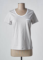 T-shirt gris BLANC BOHEME pour femme seconde vue