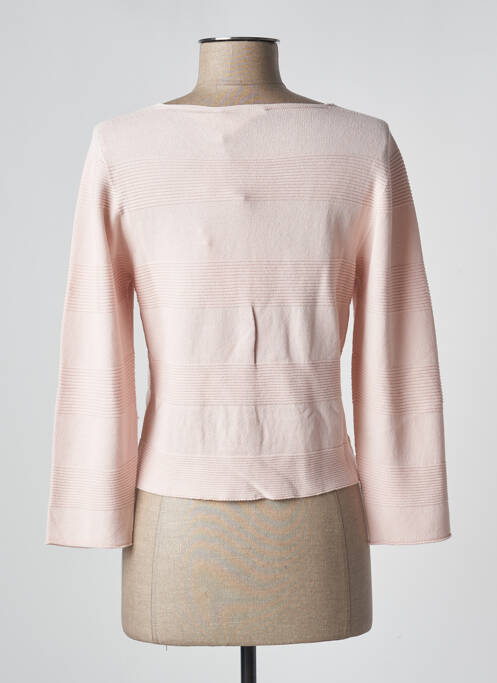 Gilet manches longues rose BLANC BOHEME pour femme