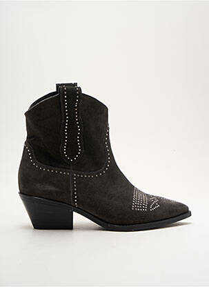 Bottines/boots bout pointu talon de 4 à 6cm gris LOIE ISTANBUL femme