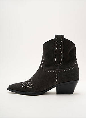Bottines/boots bout pointu talon de 4 à 6cm gris LOIE ISTANBUL femme