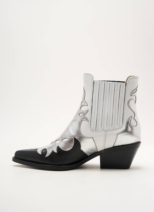 Bottines/Boots argent LOIE ISTANBUL pour femme