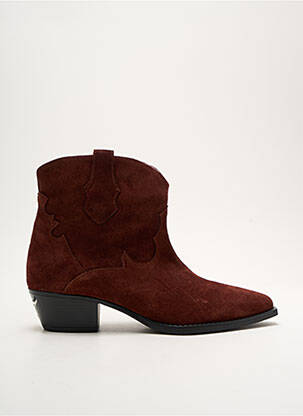 Bottines/boots bout pointu talon de 4 à 6cm marron LOIE ISTANBUL femme