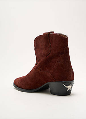 Bottines/boots bout pointu talon de 4 à 6cm marron LOIE ISTANBUL femme