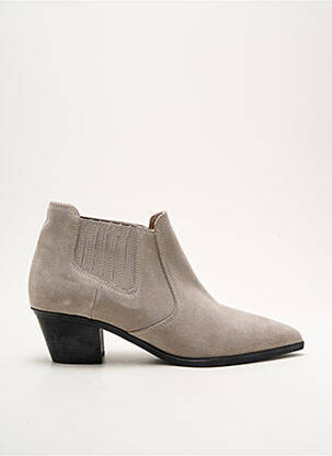 Bottines/boots bout pointu talon de 4 à 6cm gris LOIE ISTANBUL femme
