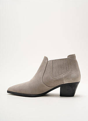 Bottines/boots bout pointu talon de 4 à 6cm gris LOIE ISTANBUL femme