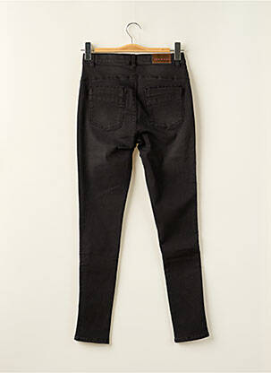 Jeans skinny stretch taille ajustable noir BECKARO fille