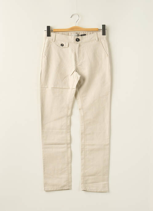 Pantalon slim beige JEAN BOURGET pour garçon