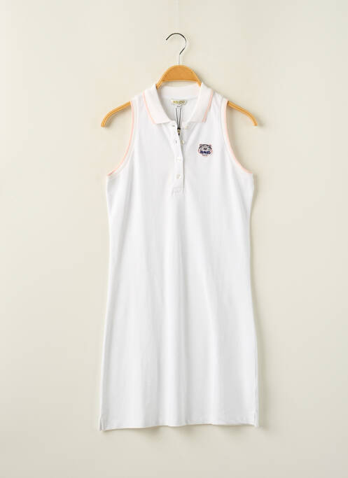 Robe mi-longue blanc KENZO pour fille