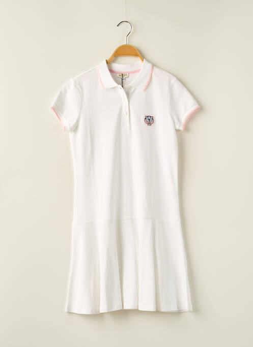 Robe mi-longue blanc KENZO pour fille