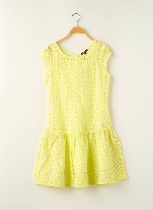 Robe mi-longue jaune DKNY pour fille