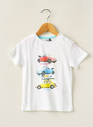 T-shirt tissage jersey manches courtes blanc 3 POMMES garcon